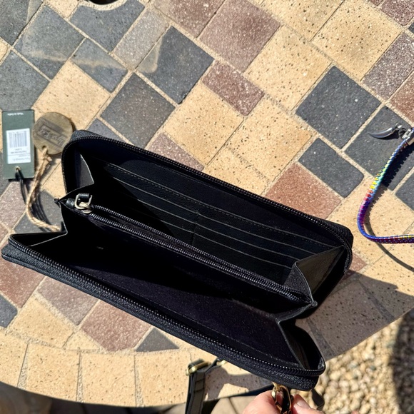 Myra leather cowhide fur crossbody shoulder bag wallet new with tags - Picture 12 of 14